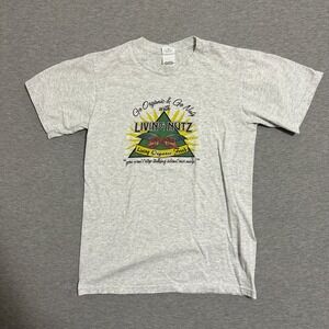 Anvil Living Nutz Go Organic Go Nuts Graphic T-Shirt Gray Mens Size Small
